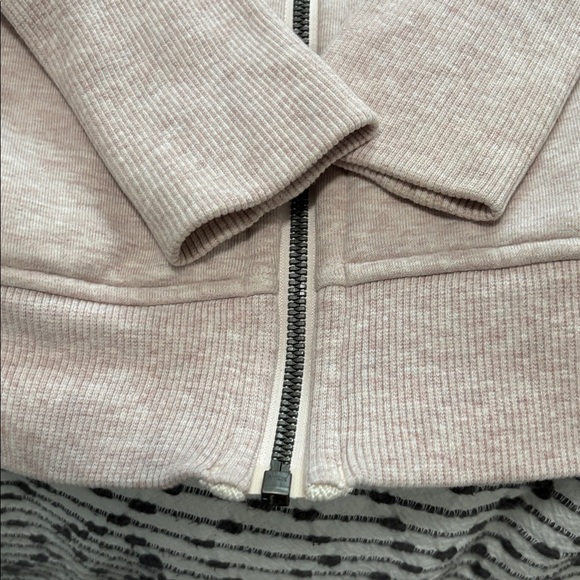 Authentic Lululemon scuba Hoodie Light Cotton Heathered Dusty Rose jacket sz2 - Picture 4 of 6